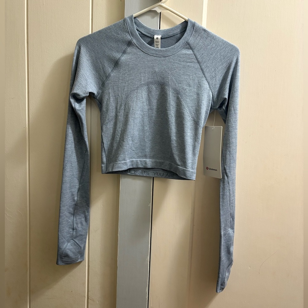 NWT Lululemon Swiftly Tech Cropped Long Sleeve